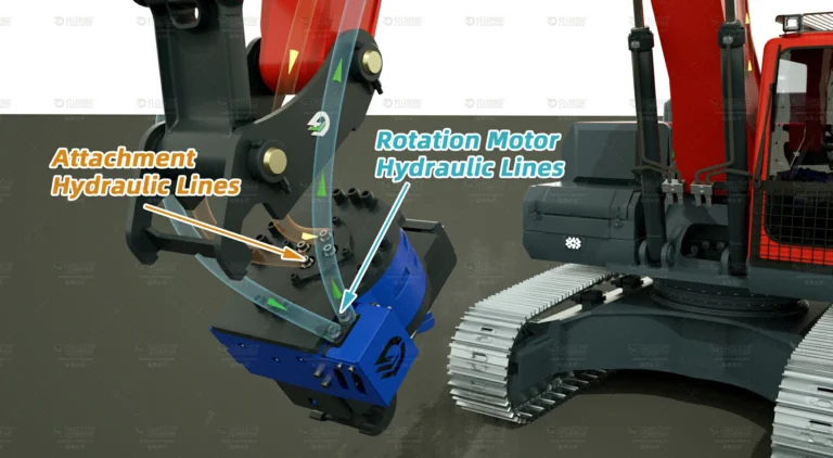 Lingdong-Rotating-Quick-Coupler-Rotation-Motor-Hydraulic-Lines-for-excavator